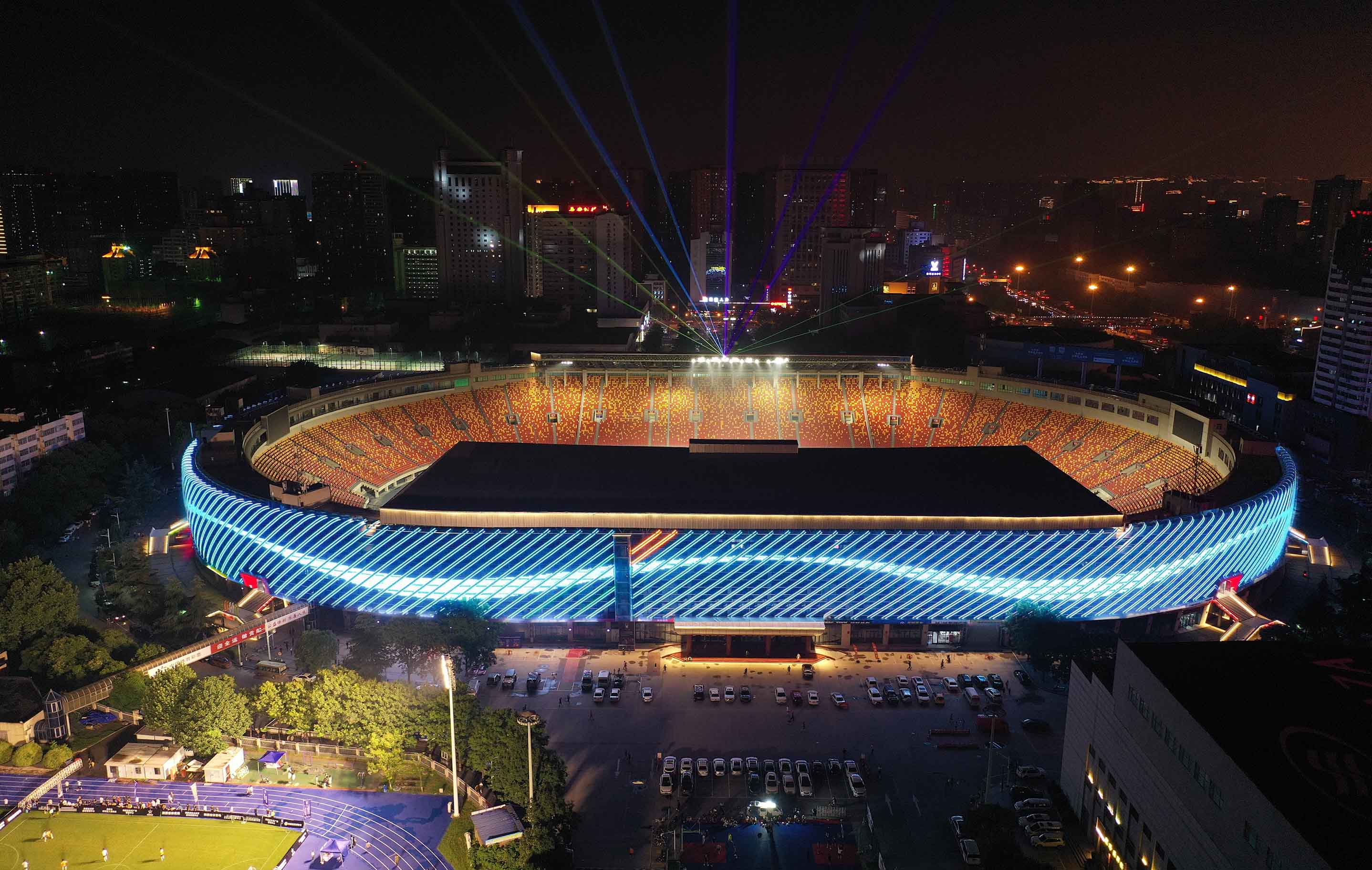 陜西省體育場改造項目-體育場室外泛光照明工程設(shè)計項目&mdash;&mdash;2021神燈